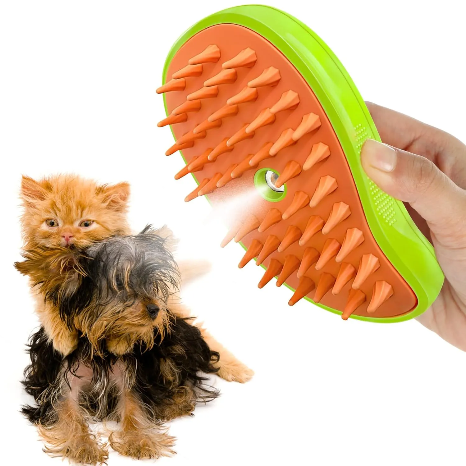 2-in-1 Antistatic Spray Pet Brush