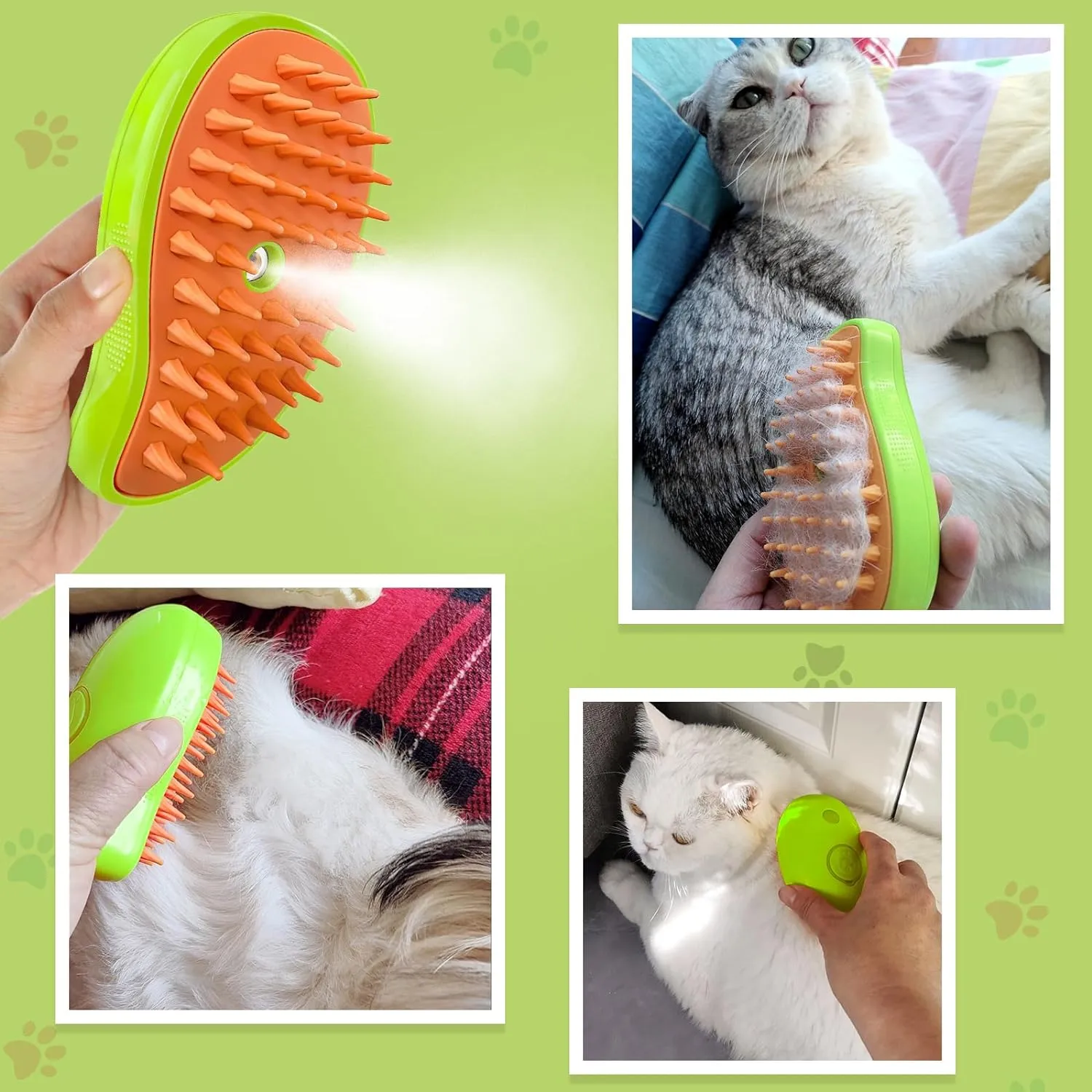 2-in-1 Antistatic Spray Pet Brush
