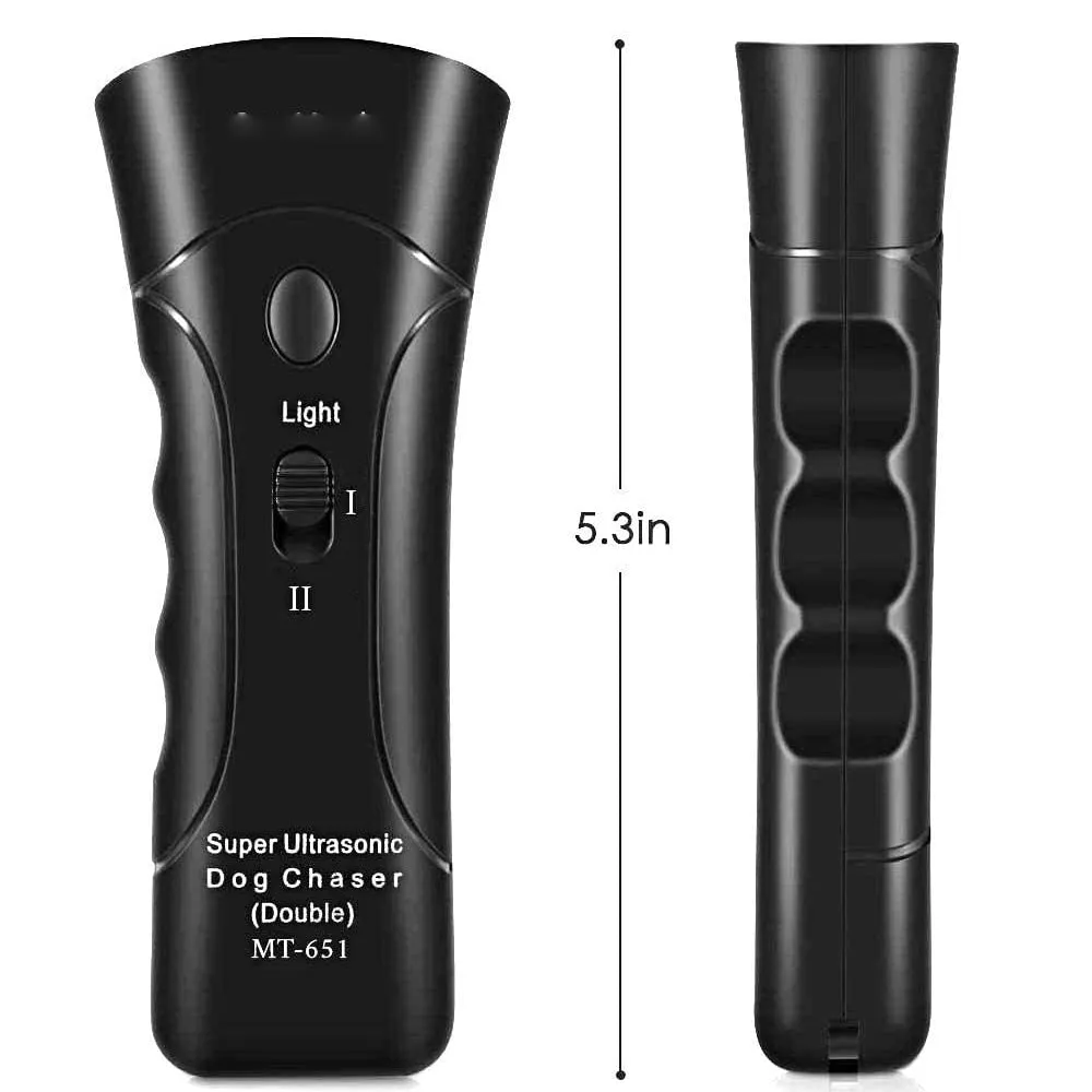 3-In-1 LED Ultrasonic Dog Repeller & Anti-Barking Training Device