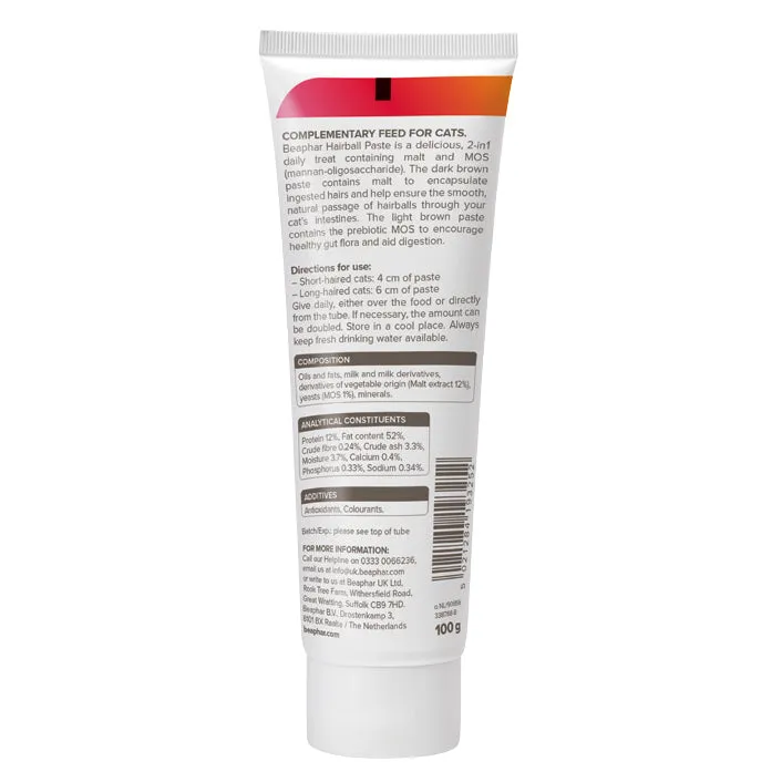 Beaphar 2 in 1 Hairball Paste for Cats 100g