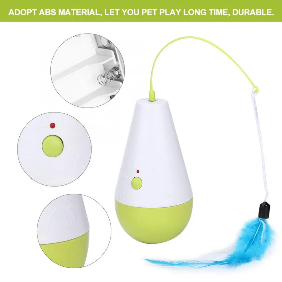 Best Electric Wild Tumble Cat Dog Toy Rolling Scratching Funny Feather Ball