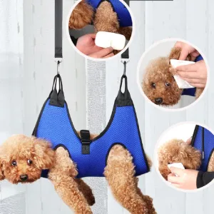 Cat and Dog Grooming Hammock Set