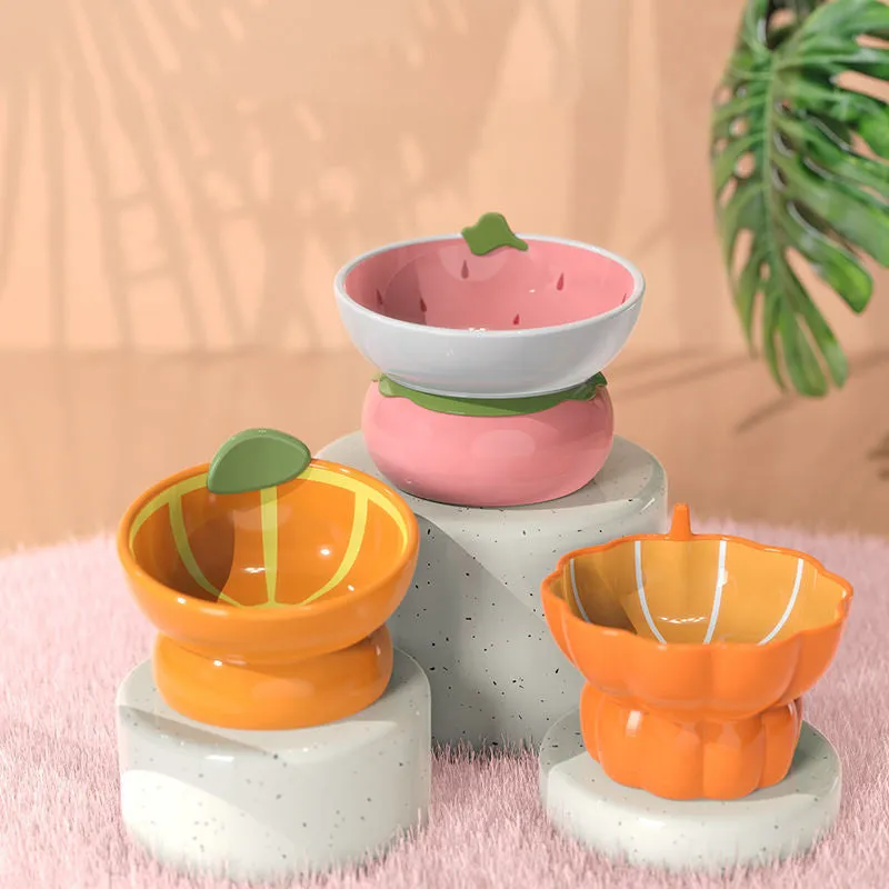 Cat Bowl Ceramic Dog Bowl Protect Cervical Spine Pet Bowl