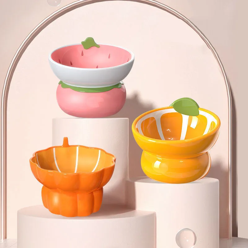 Cat Bowl Ceramic Dog Bowl Protect Cervical Spine Pet Bowl