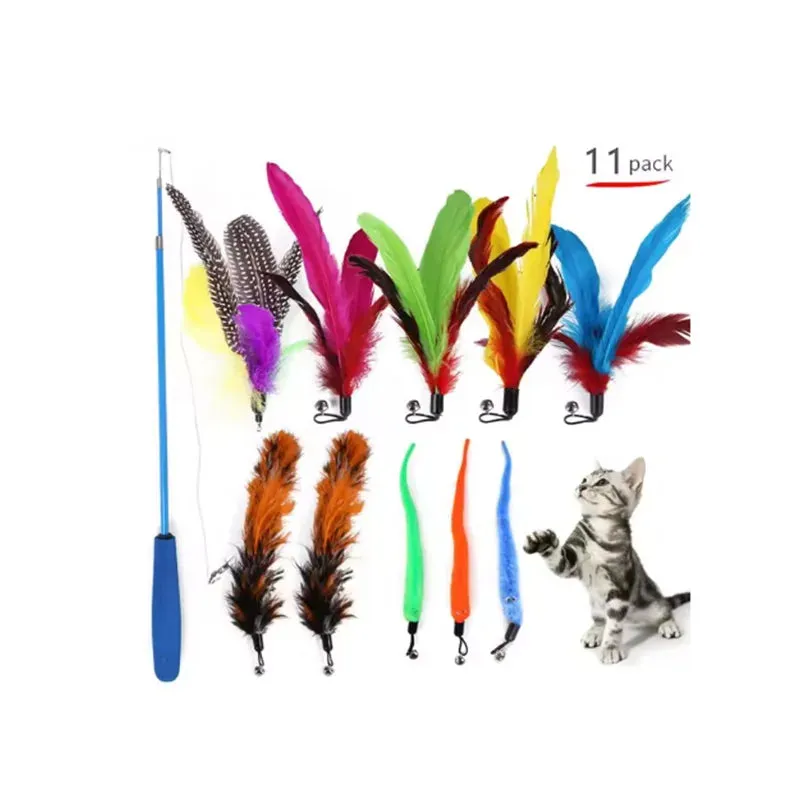 Cat Feather Toy Replacement Set – 11pcs