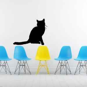 Cozy Posed Cat Decal