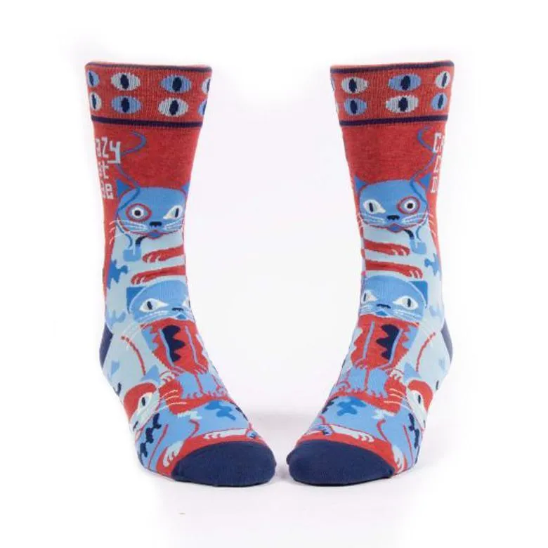 Crazy Cat Dude Men's Socks
