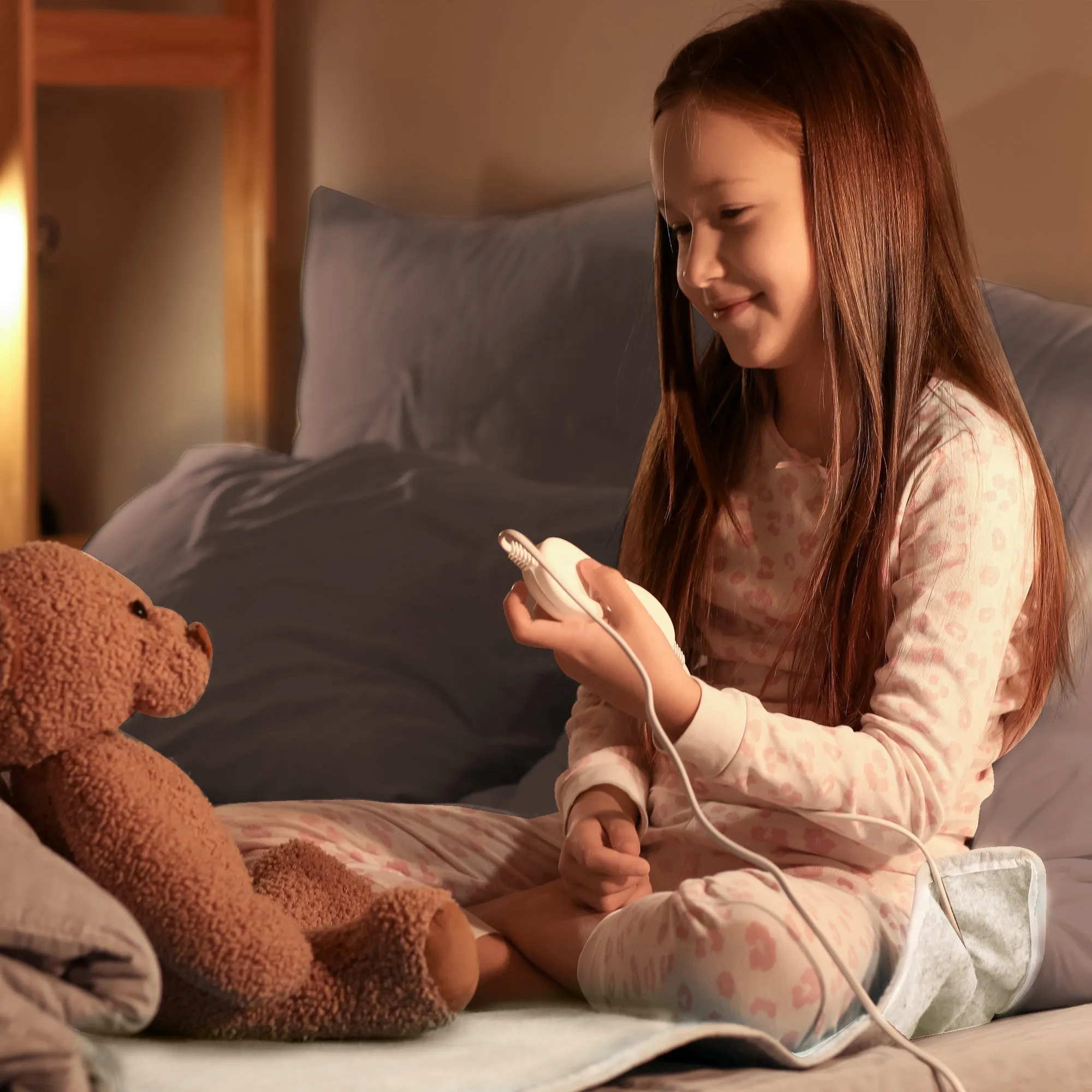 Electric Heated Under Blanket - Soft Polyester Fleece, Remote Control with 3 Heating Settings