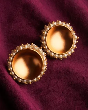 Gold Deity Gold Plated Jhallar Earrings