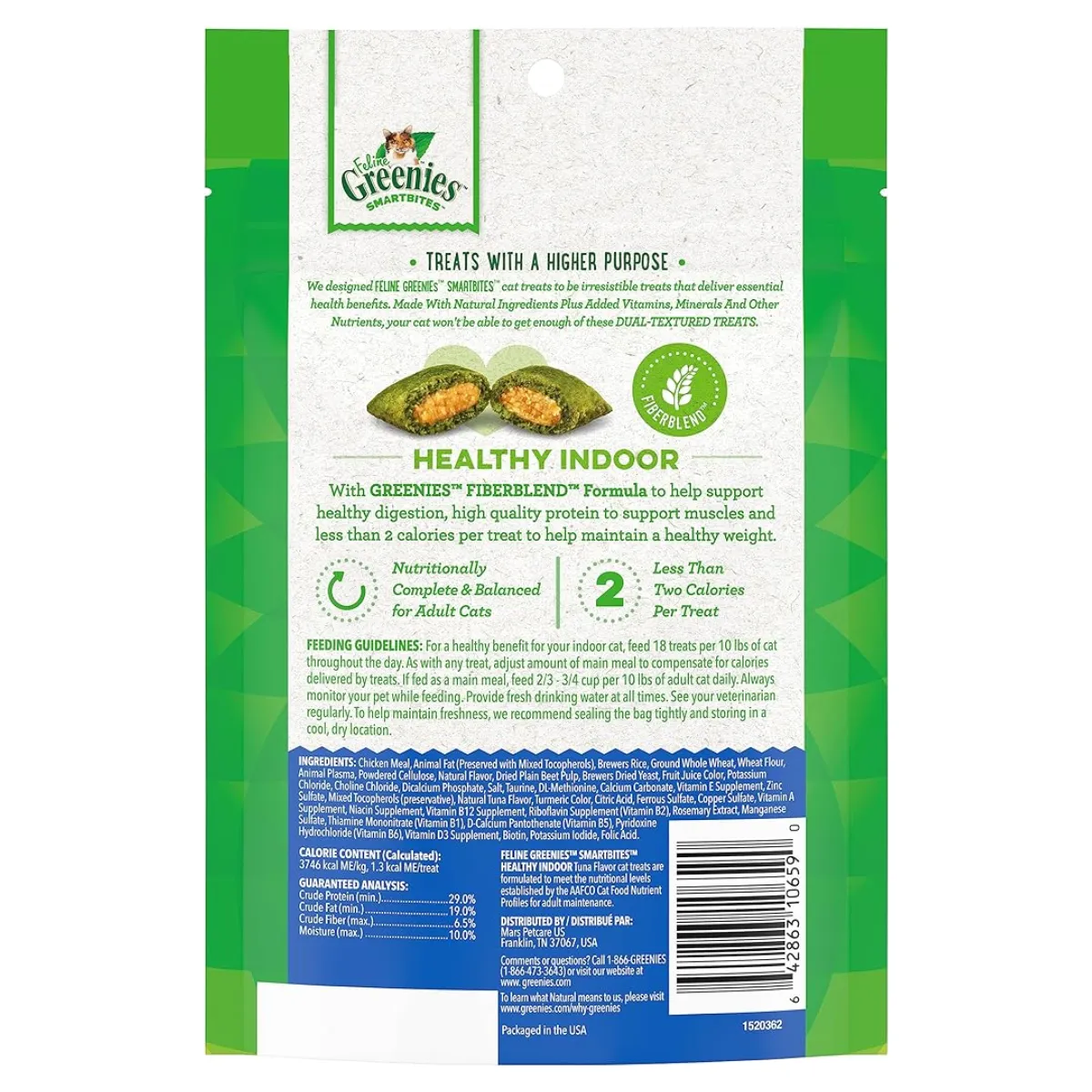 Greenies SmartBites Tuna Flavor Cat Treats 4.6oz