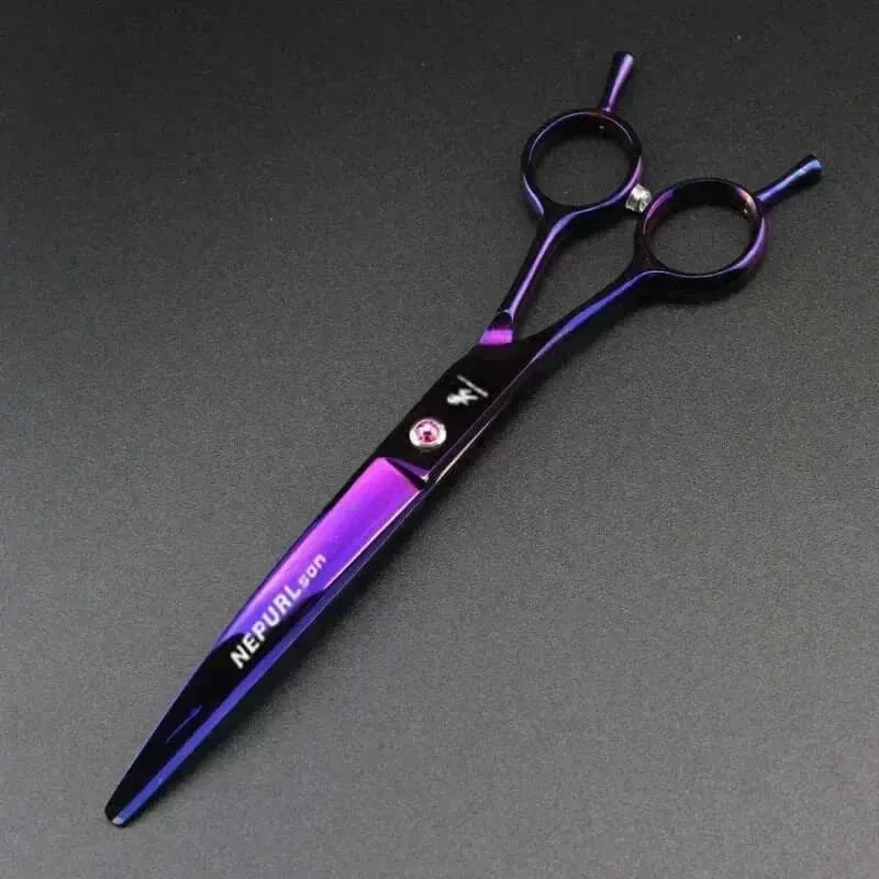 Grooming Kit "7" Pro Pet  – Curved, Thinning & Left-Handed Scissors Set