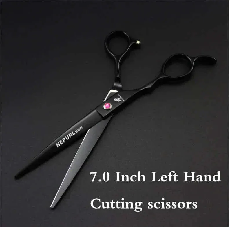 Grooming Kit "7" Pro Pet  – Curved, Thinning & Left-Handed Scissors Set