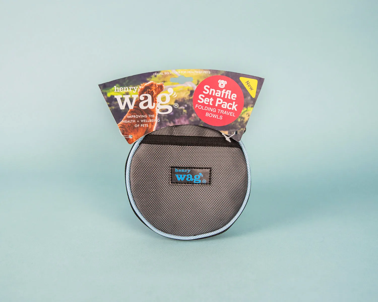 Henry Wag Snaffle Pack Portable Pet Bowl Set