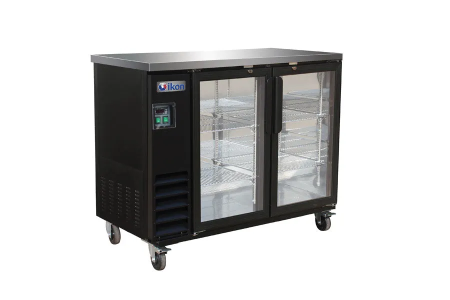 IKON IBB49-2G-24SD 49 inch Back Bar Refrigerator Sliding Doors