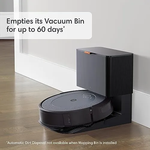 iRobot Roomba Combo i5  Self-Emptying Robot Vacuum and Mop, Clean by Room with Smart Mapping, Empties Itself for Up to 60 Days, Works with Alexa, Personalized Cleaning OS