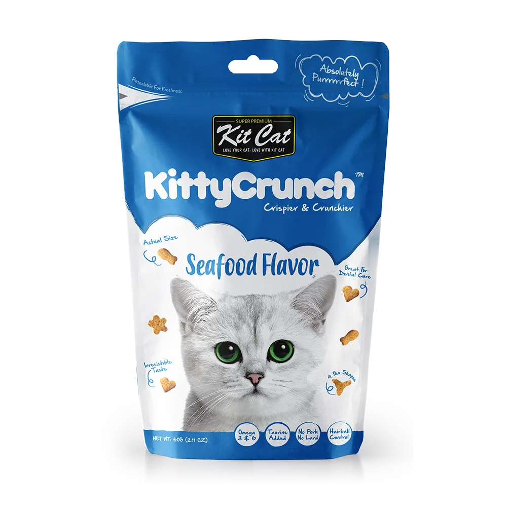 KitCat KittyCrunch Cat Bites Seafood Flavor 60g