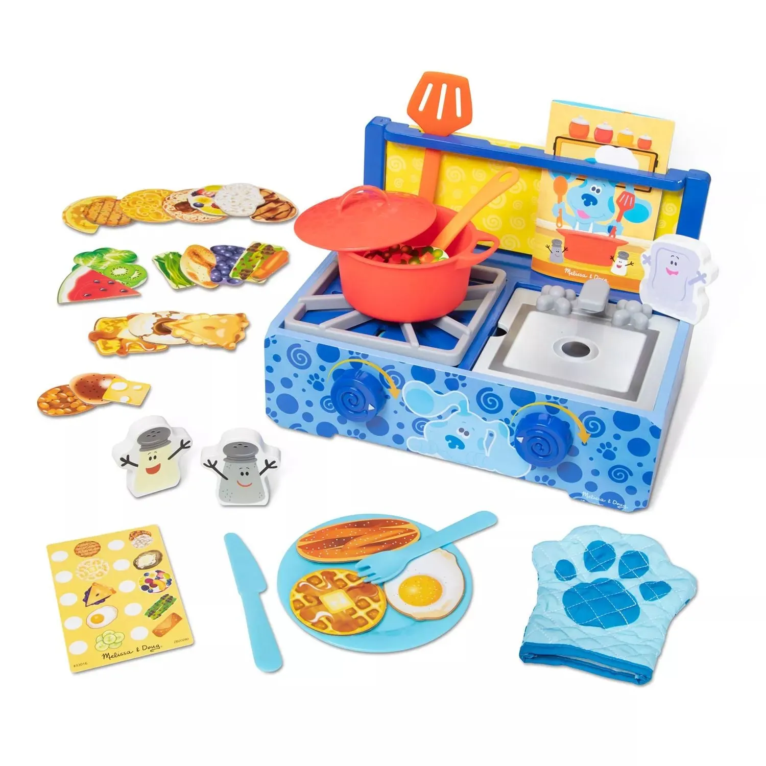Melissa & Doug Blue and You Wooden Cooking Set Melissa & Doug