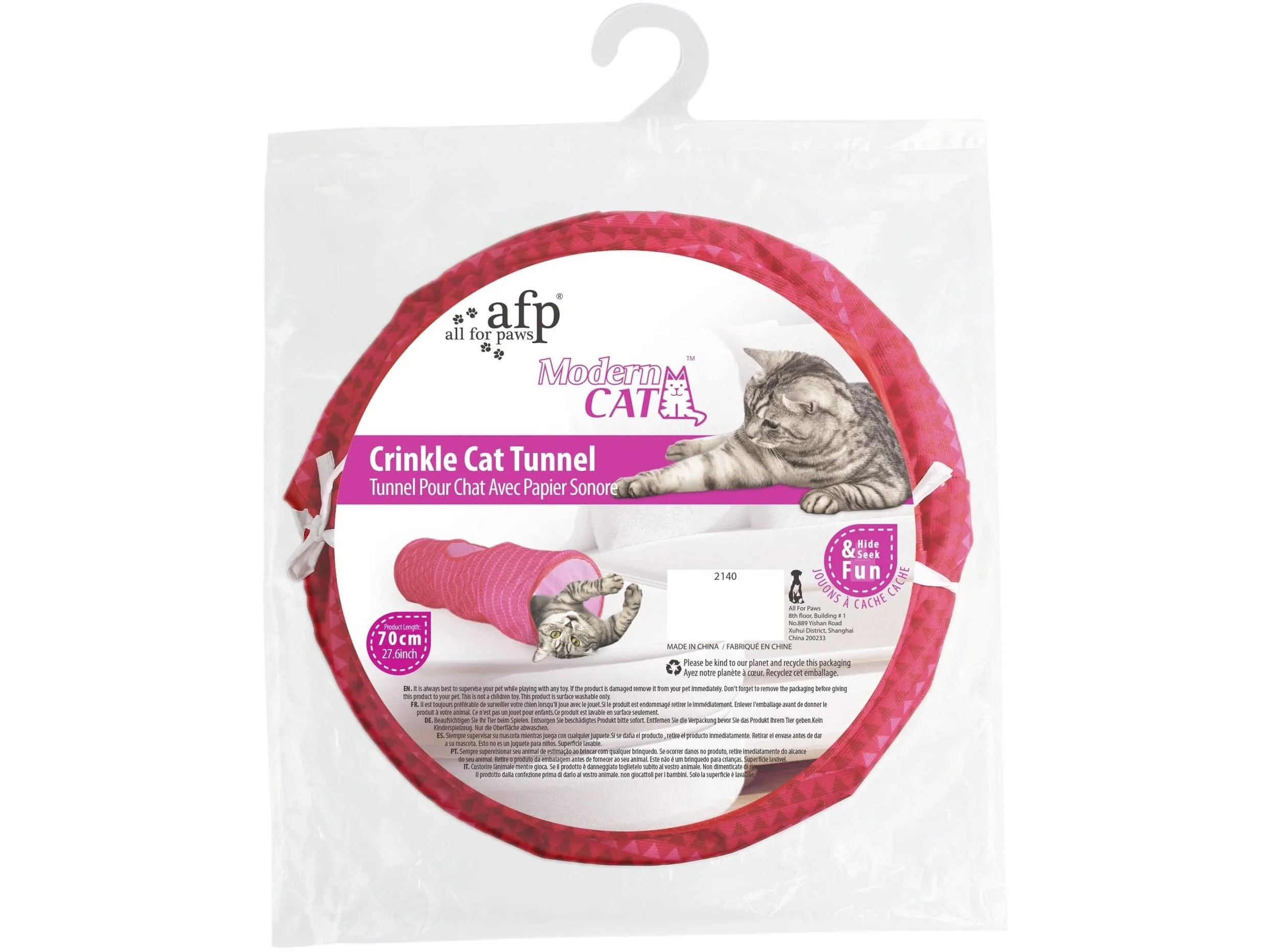 Modern Cat Tunnel - Pink