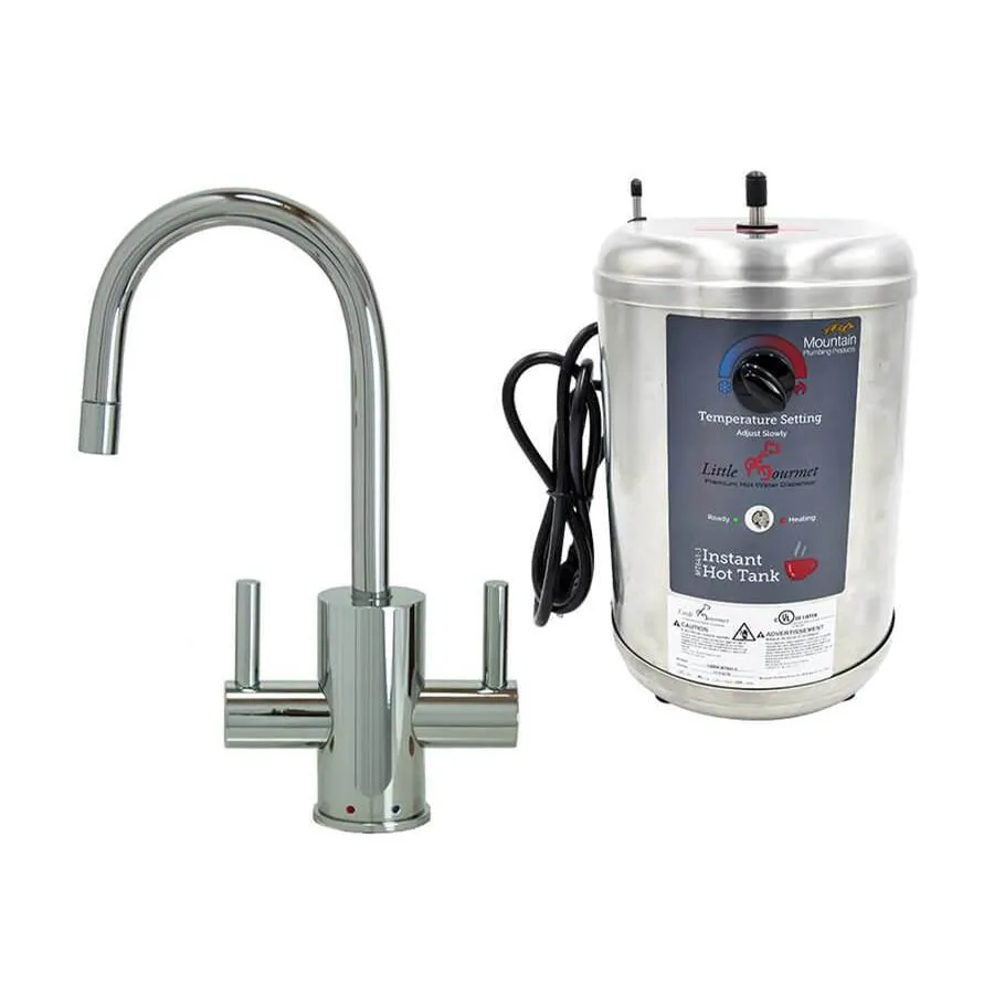 Mountain Plumbing MT1841DIY-NL Francis Anthony Hot & Cold Water Faucet & Little Gourmet Premium Hot Water Tank