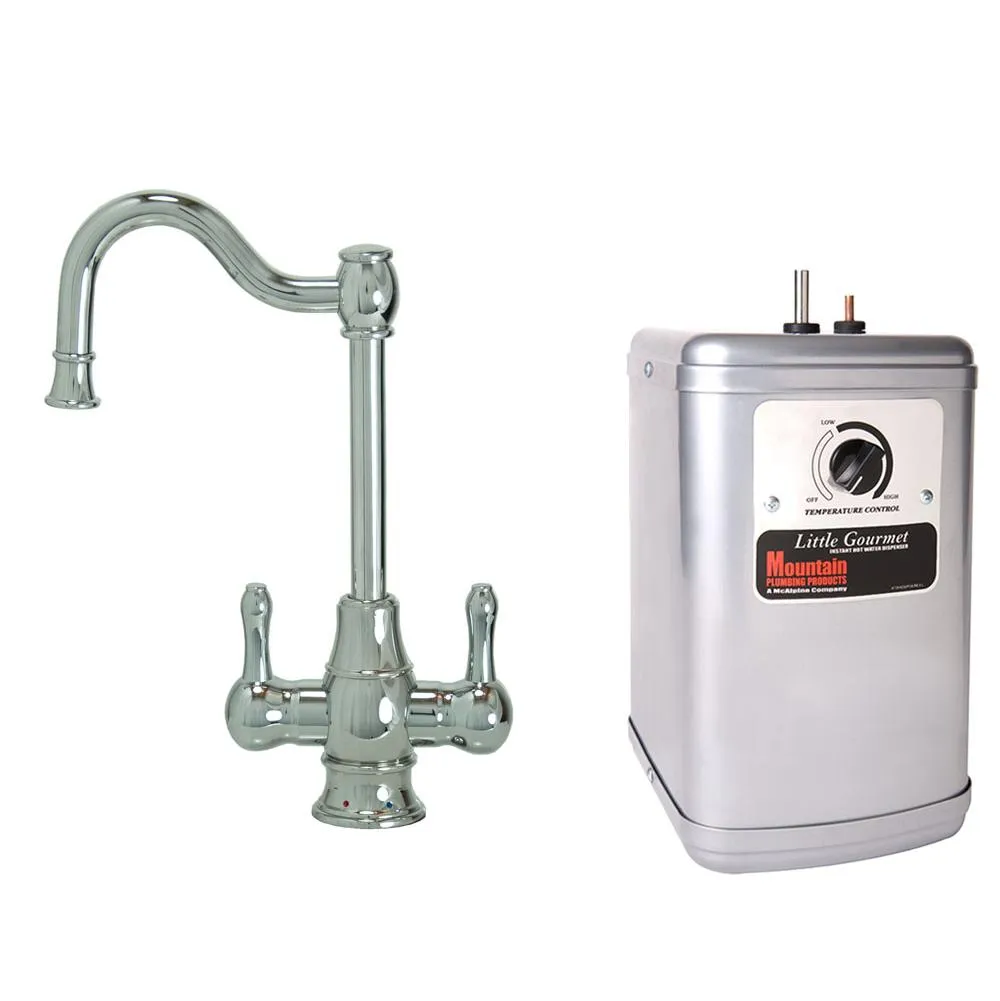Mountain Plumbing MT1871DIY-NL Francis Anthony Hot & Cold Water Faucet & Little Gourmet Premium Hot Water Tank