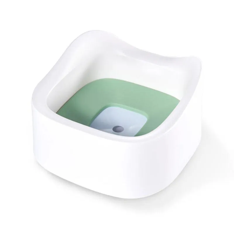 Non-wet mouth dog cat pet floating water bowl