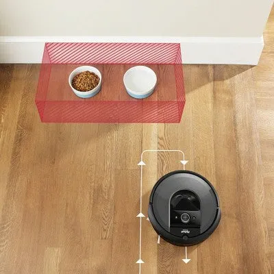 Open Box - iRobot Roomba i7  Wi-Fi Connected Self-Emptying Robot Vacuum - Black - 7550