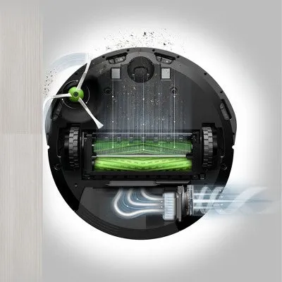 Open Box - iRobot Roomba i7  Wi-Fi Connected Self-Emptying Robot Vacuum - Black - 7550