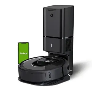 Open Box - iRobot Roomba i7  Wi-Fi Connected Self-Emptying Robot Vacuum - Black - 7550