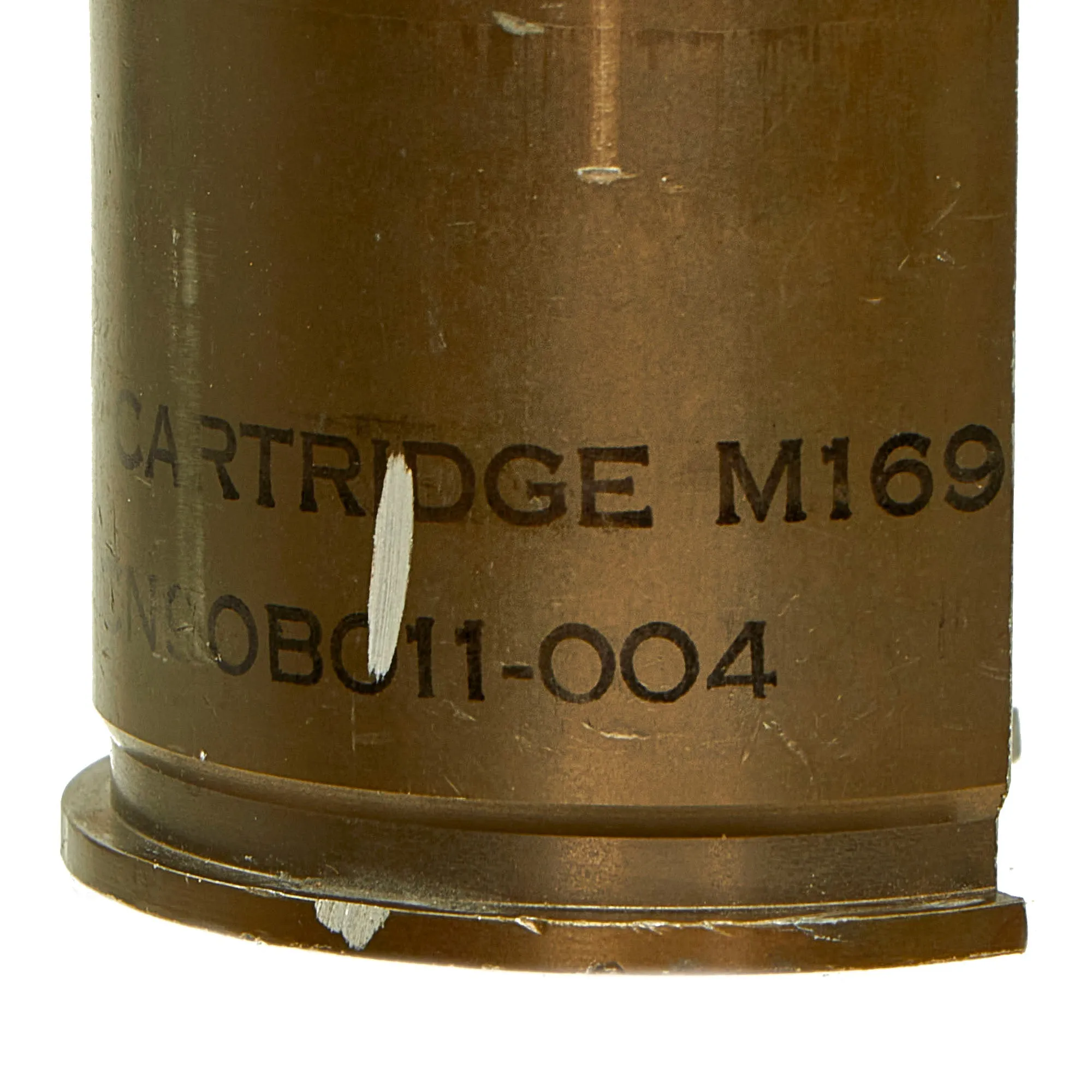 Original U.S. M918 Training Practice Round Cutaway - For The Mk 19 40mm Belt-Fed Automatic Grenade Launcher