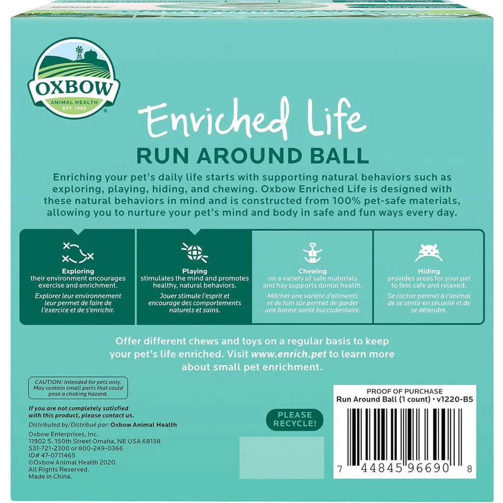 Oxbow Enriched Life Run Around Ball Toy For Small Animals