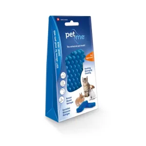 Pet   me Multi Functional Blue Grooming Brush Soft Silicone for Dog & Cat