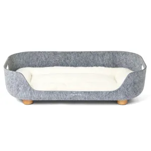PetNest Felt Dog Bed - Grey