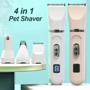 Quiet & Versatile 4-in-1 Paw Trimmer & Nail Grinder Pet Grooming Kit