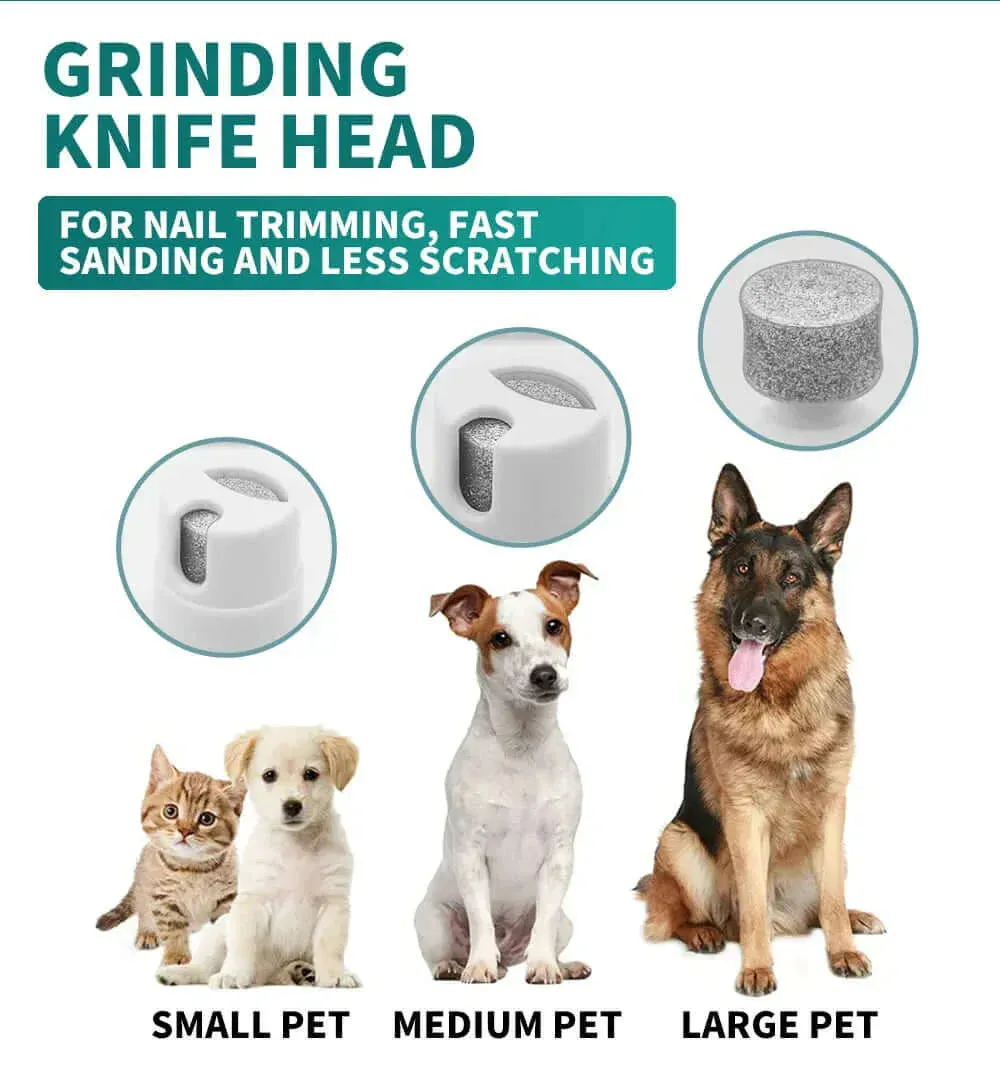 Quiet & Versatile 4-in-1 Paw Trimmer & Nail Grinder Pet Grooming Kit