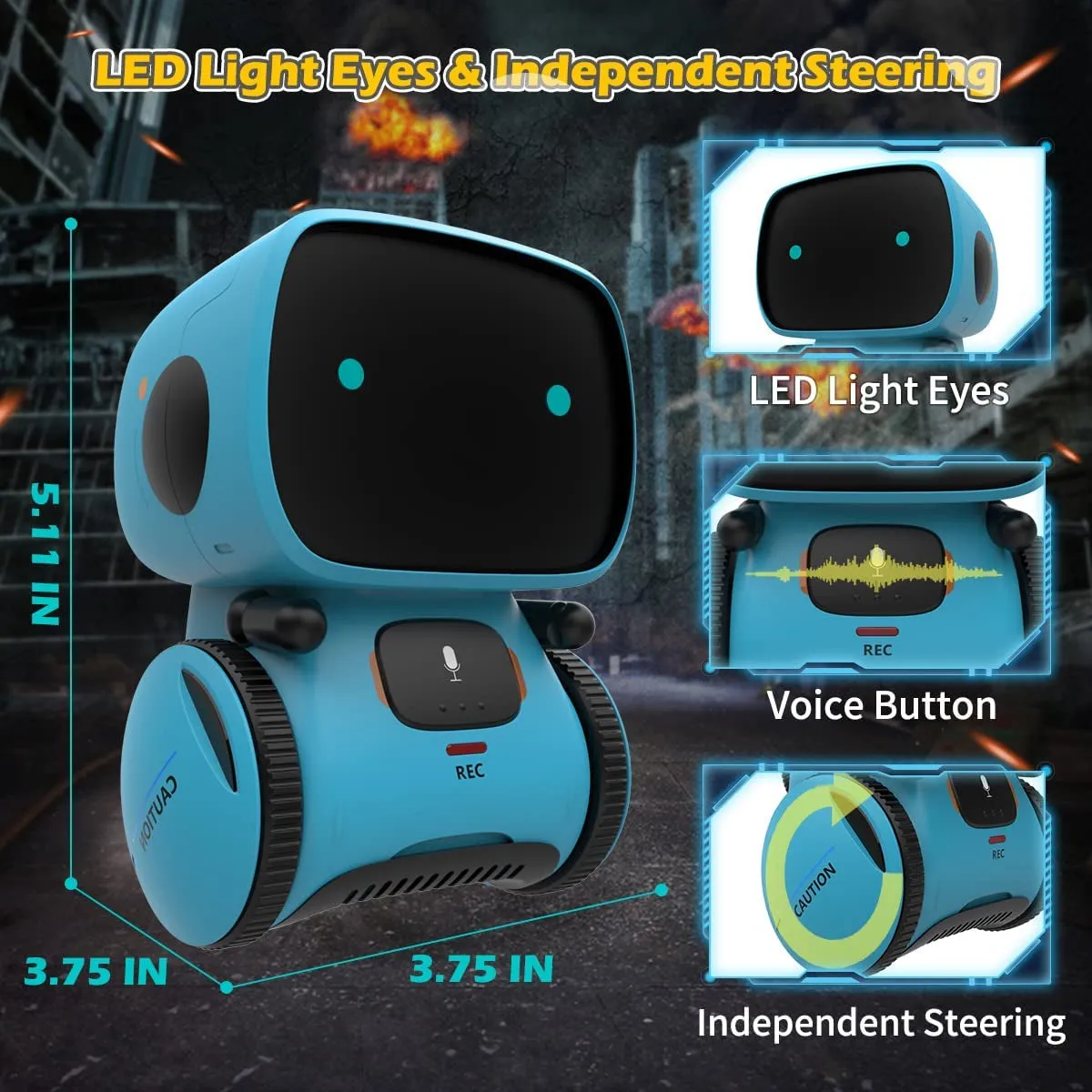 Robots for Kids, Interactive Robot Toy for 3-8 Year Old Boys&Girls
