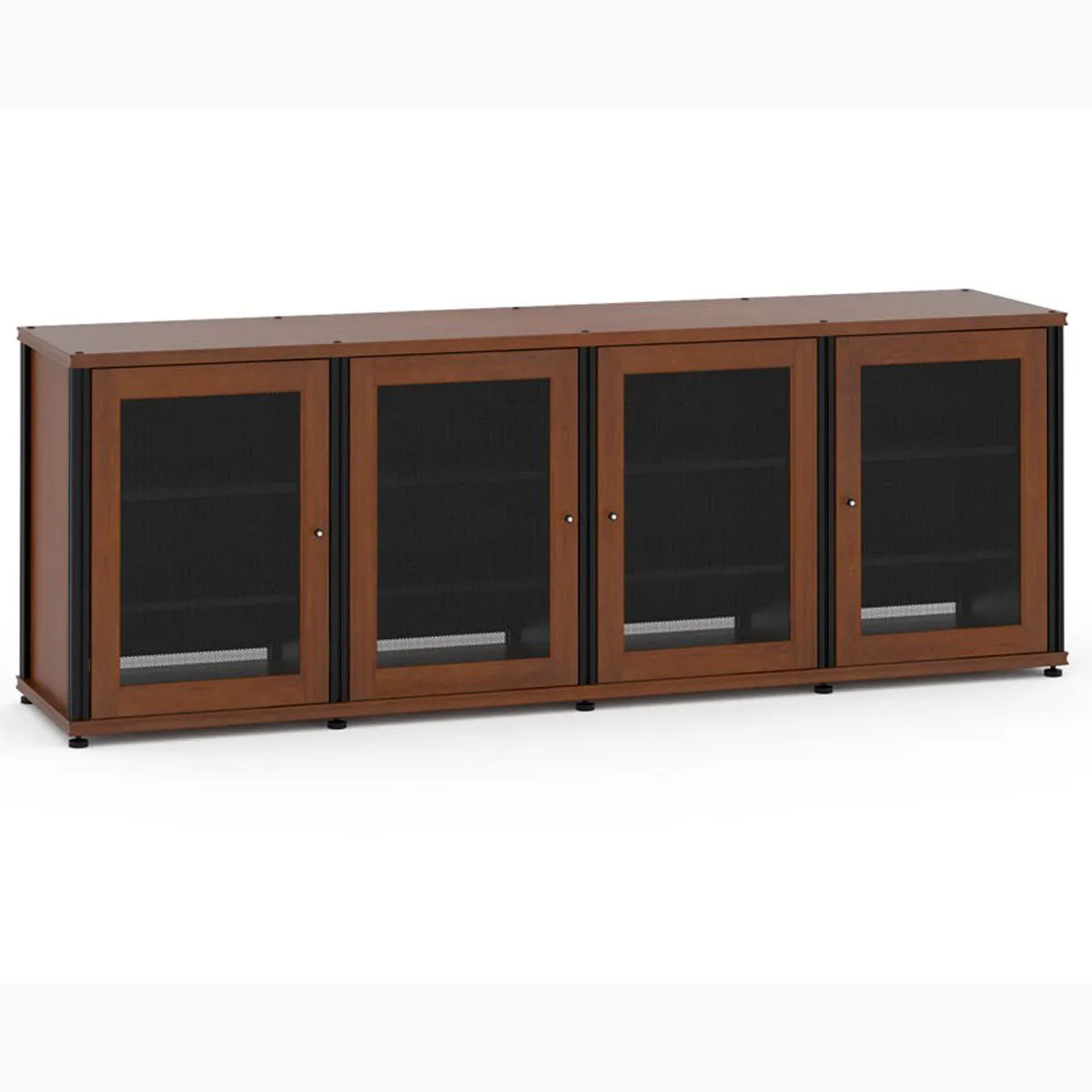 Salamander Designs Synergy Model 347 A/V Cabinet - Cherry w/ Black Posts