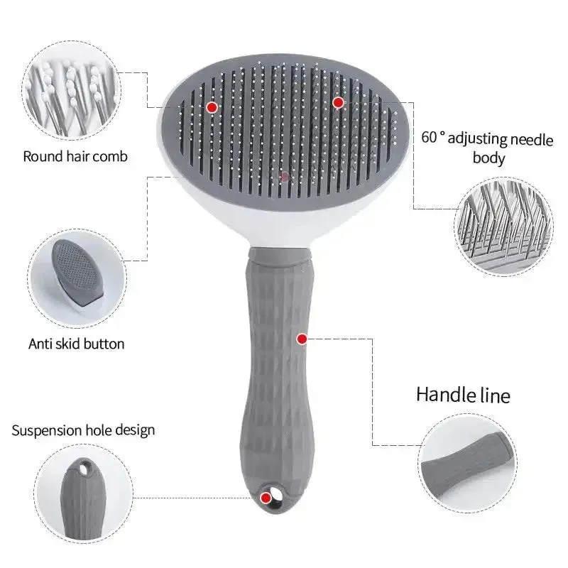 Self-Cleaning Pet Hair Brush