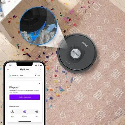 Shark AI Robot Vacuum Matrix Clean Self Empty Home Mapping Multi-Surface Brushroll - RV2310AE