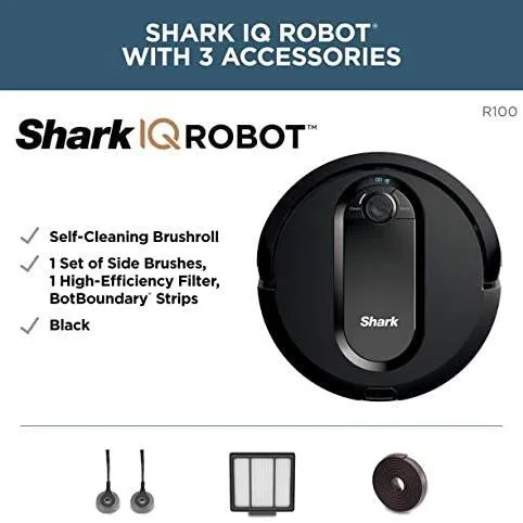 Shark IQ Robot Vacuum R100 Wi-Fi Connected (Refurbished)
