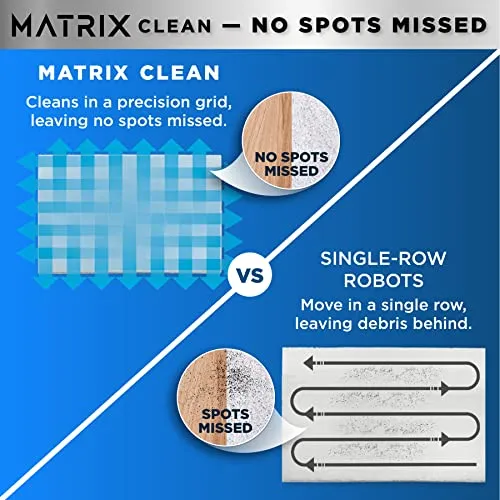 Shark RV2310AE Matrix Self-Emptying Robot Vacuum with Bagless, 45-Day Capacity, Self-Cleaning Brushroll for Pet Hair, No Spots Missed on Carpets & Hard Floors, Precision Home Mapping, Wi-Fi, Black