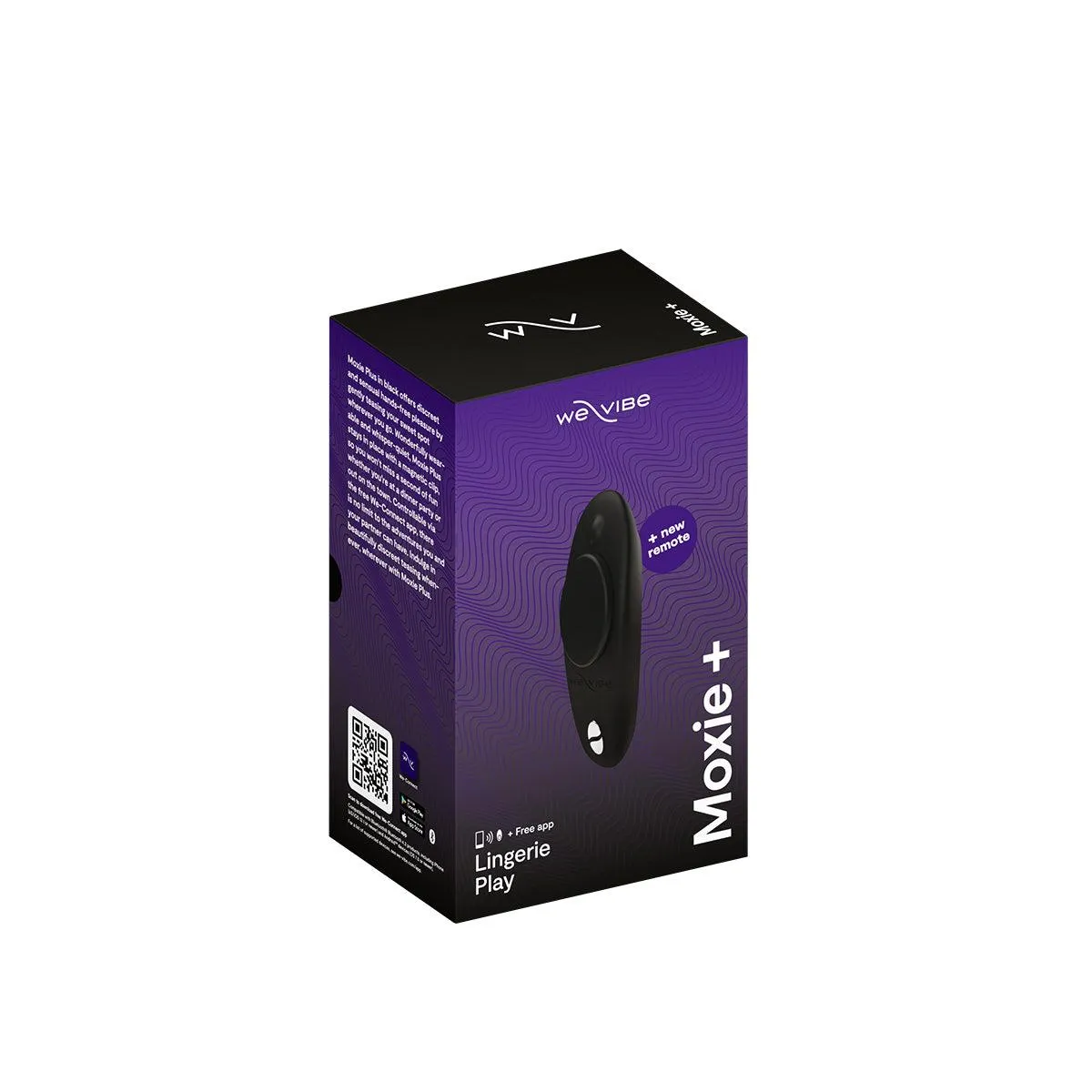 We-Vibe Moxie  Wearable Hands-Free Remote-Controlled Magnetic Panty Vibrator - Black