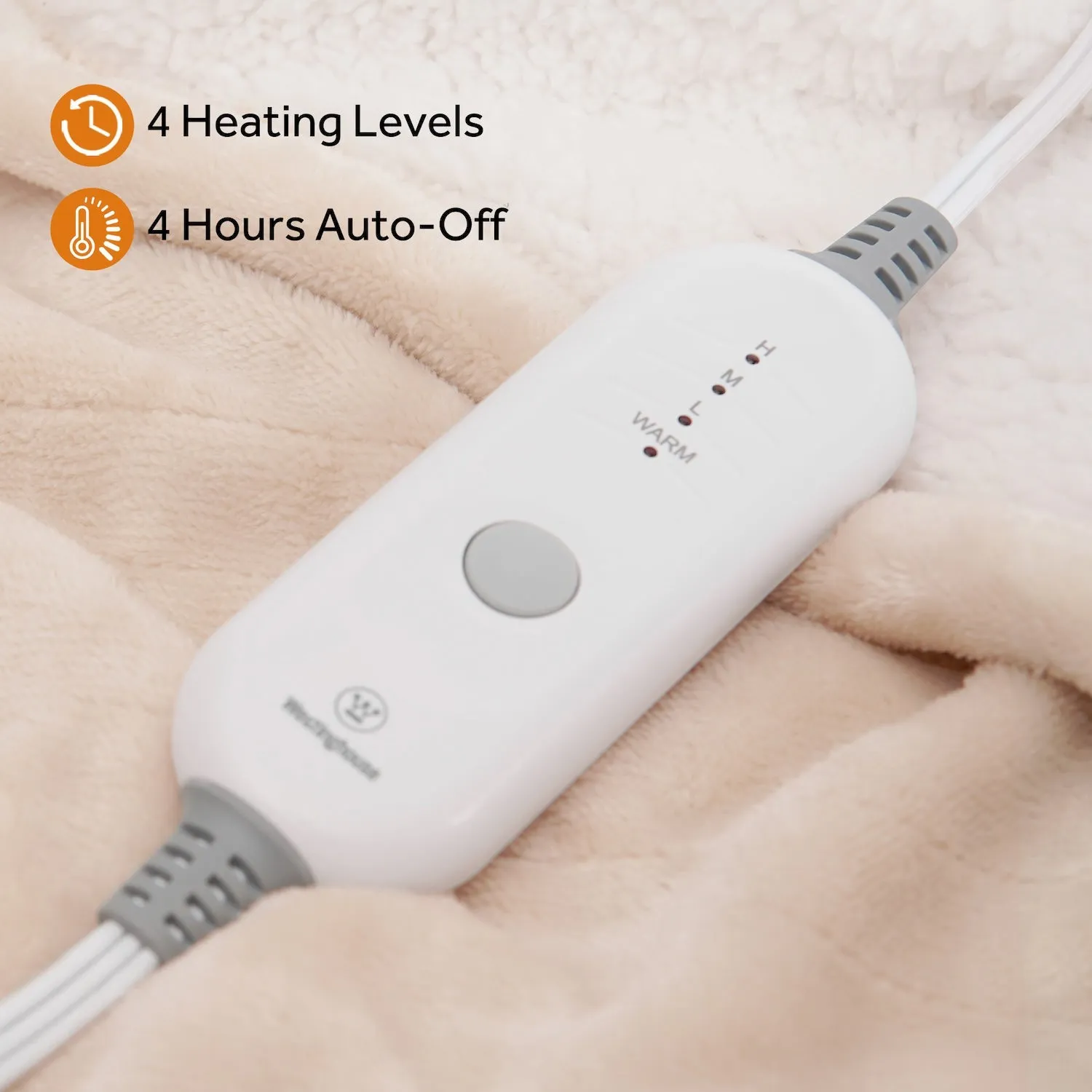 Westinghouse Heated Blanket Flannel to Sherpa