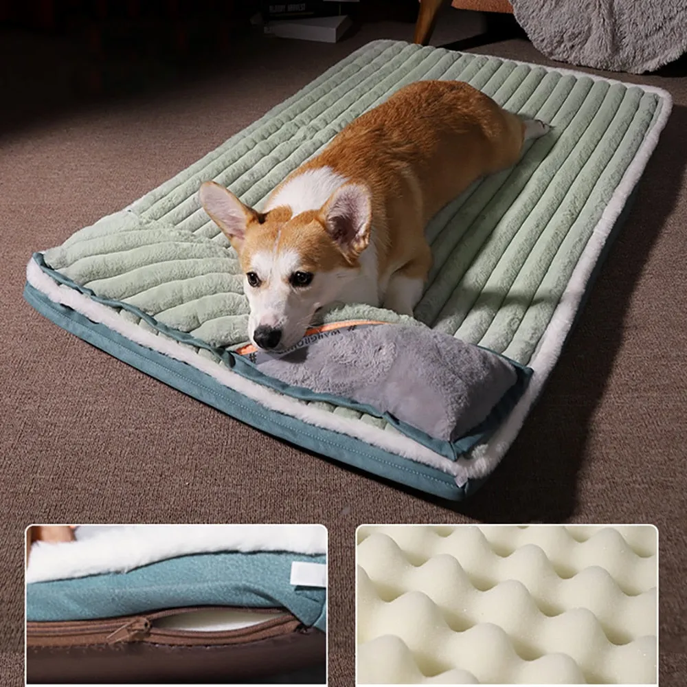 Winter Padded Cushion For Small Big Dogs Sleeping Beds