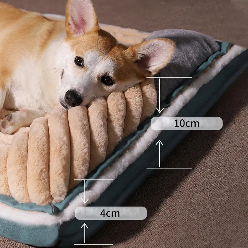 Winter Padded Cushion For Small Big Dogs Sleeping Beds