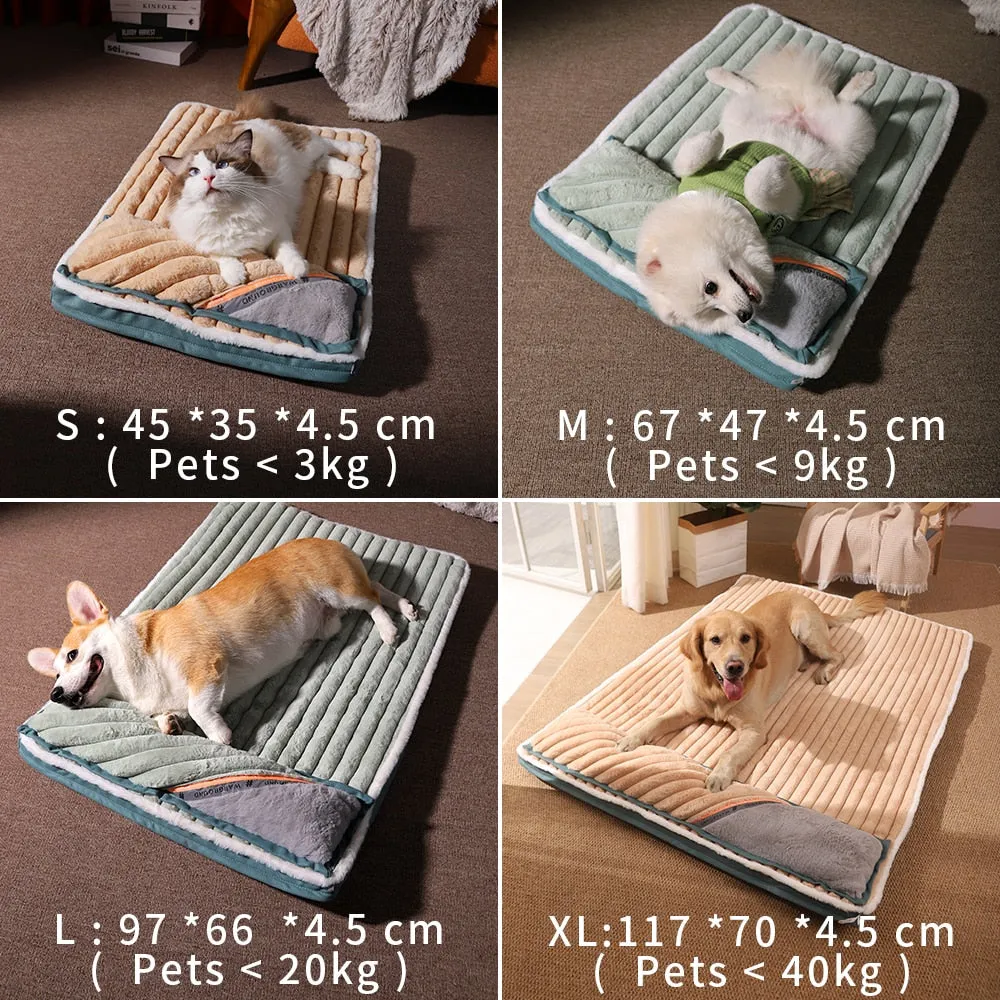 Winter Padded Cushion For Small Big Dogs Sleeping Beds